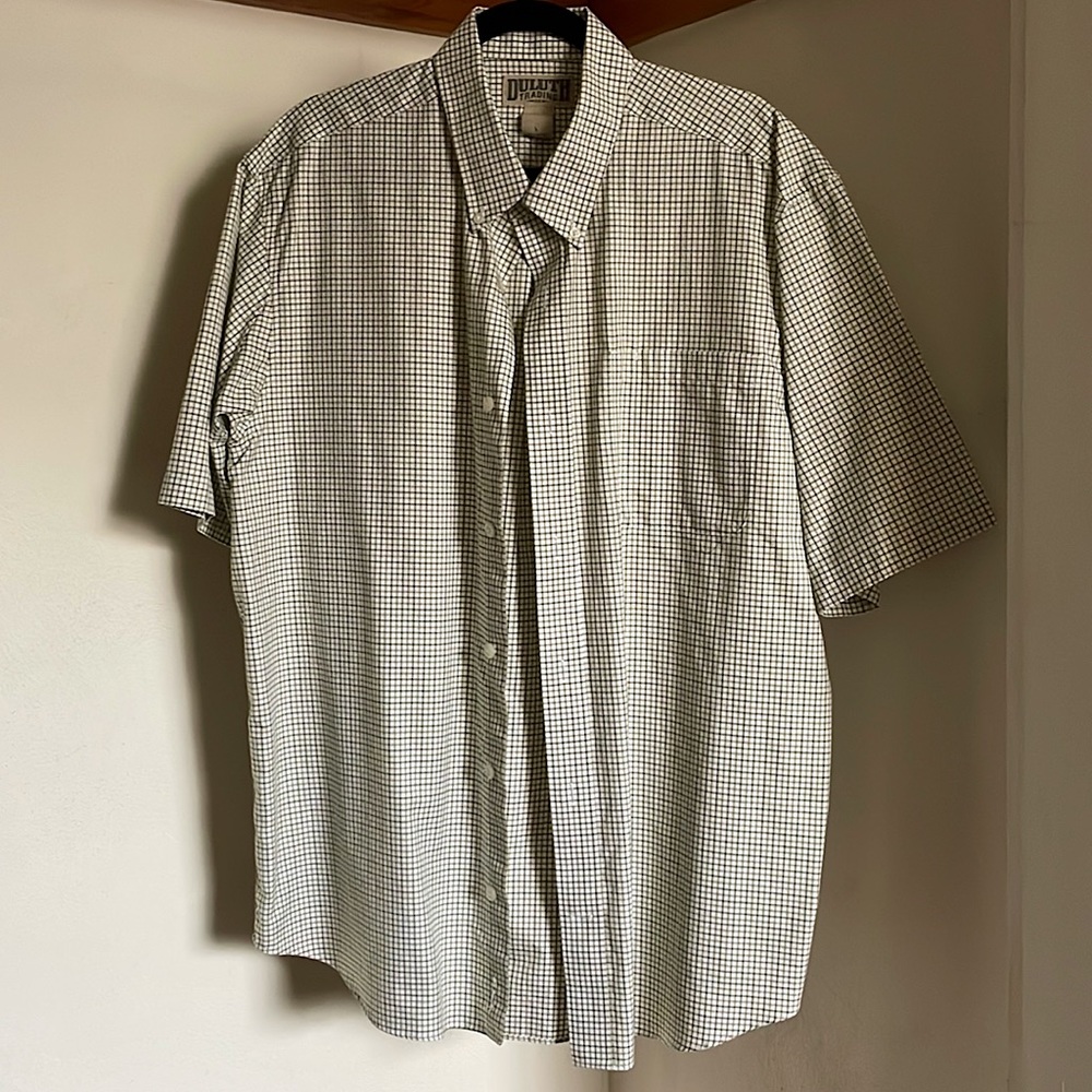 Duluth Trading Co. Short Sleeve Button Down Casual/Workwear Shirt, Size L